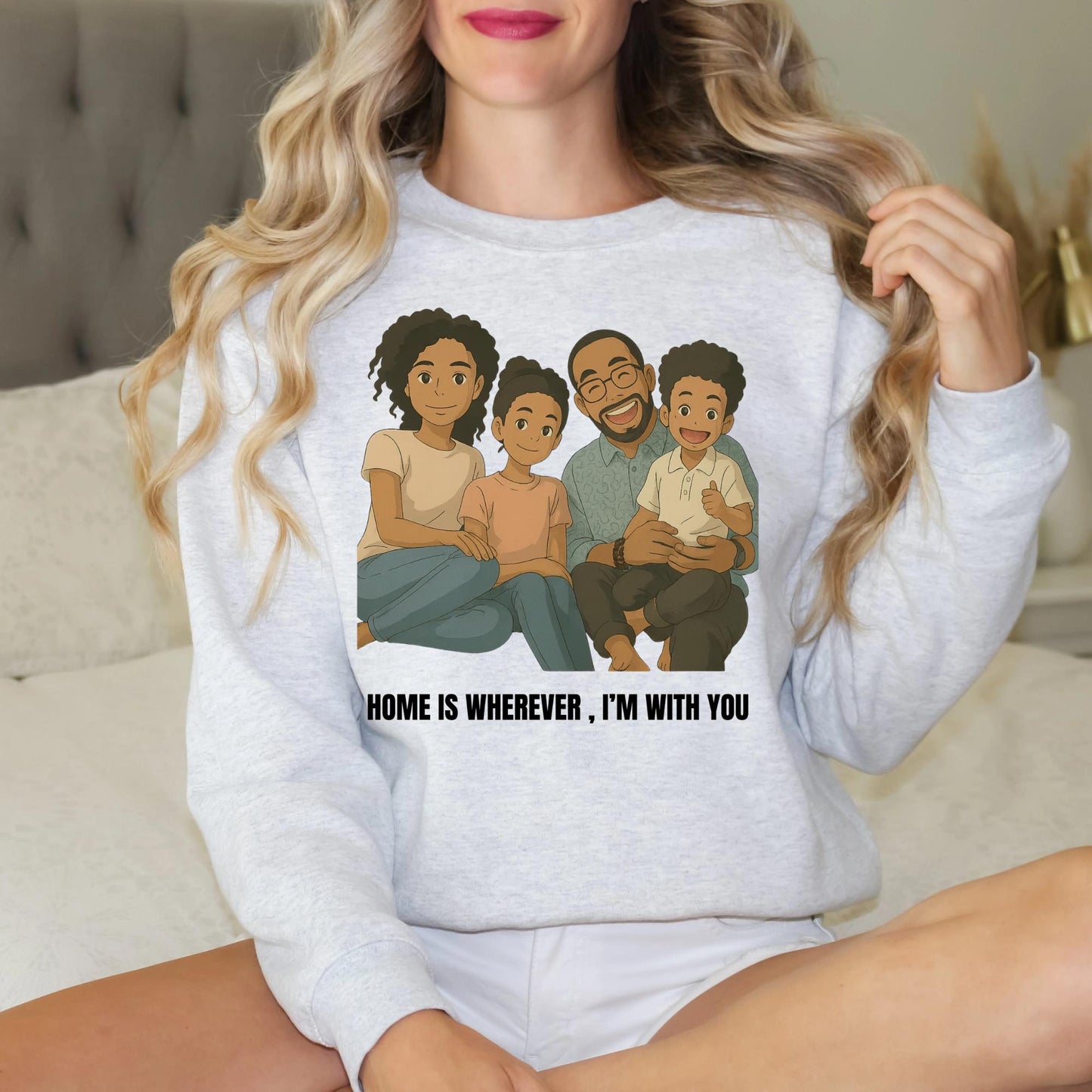 Custom Ghibli Family Portrait Shirt, Personalized Cartoon Drawing from Photo, Anime Style Gift Tee, Studio Ghibli Inspired Art