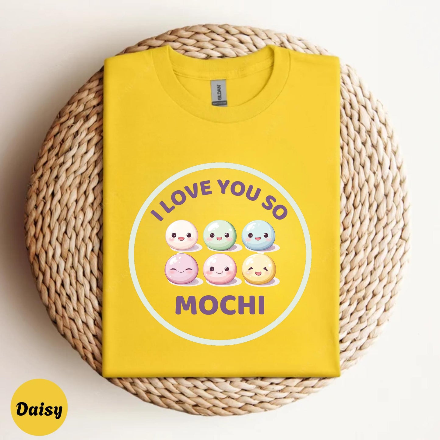 Kawaii Japanese Food Tee, Pastel Aesthetic MOCHI Shirt for Foodies, Anime Fans & TikTok Girls, Cute Soft Style T-shirt for Streetwear Look