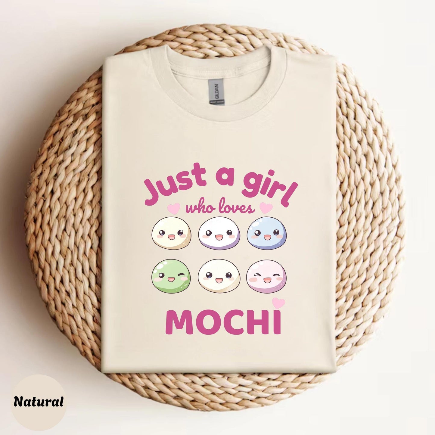 Cute Stay at Home Girl Mochi Shirt, Kawaii Dessert Print Tee for Introverts, Gamers, Boba Lovers & Comfort Food Fans, Cozy Lounge T-Shirt