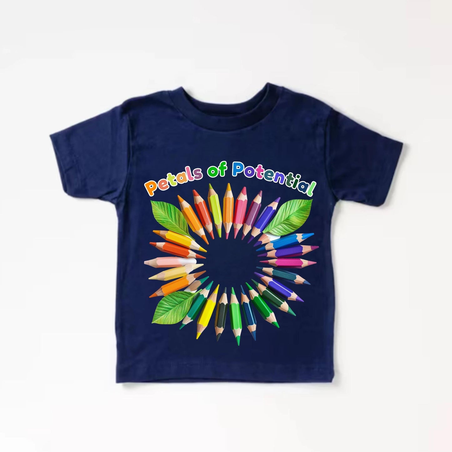 Color Wheel Pencil Shirt | Back to School Rainbow Art Tee | Creative Learning Toddler Tshirt | Artist Gift for Kids