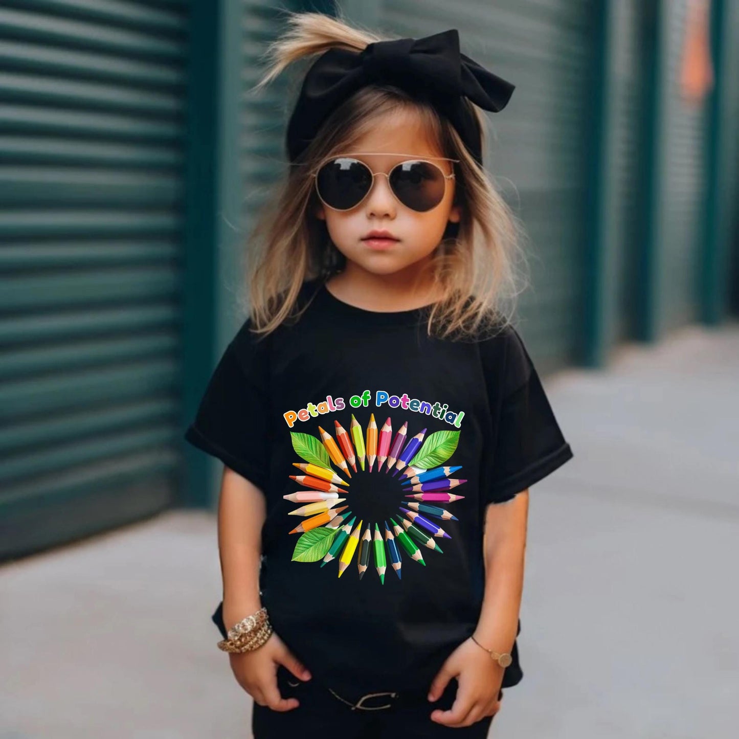 Color Wheel Pencil Shirt | Back to School Rainbow Art Tee | Creative Learning Toddler Tshirt | Artist Gift for Kids