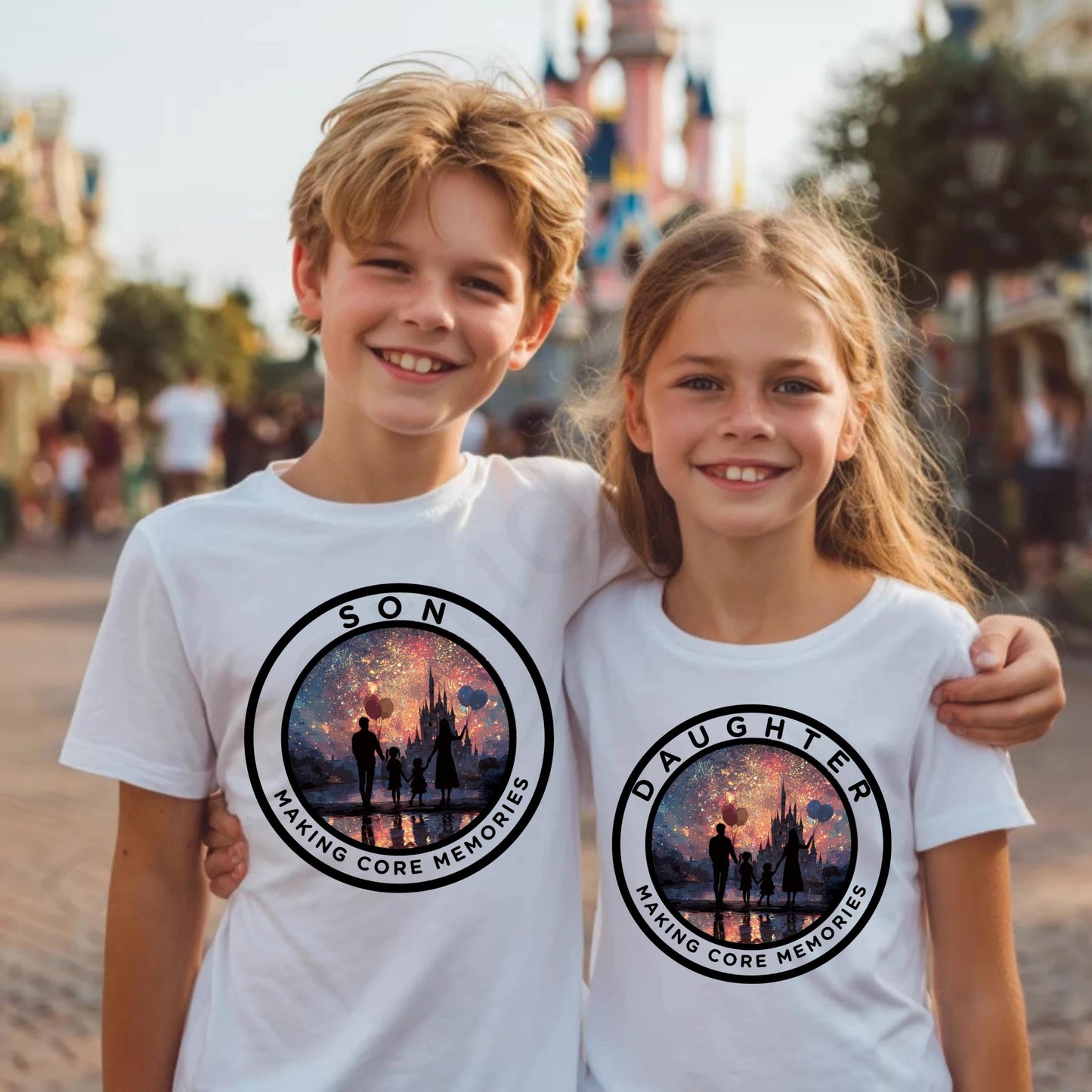 Matching Family Vacation Shirts, Core Memories Tee for Dad Mom Kids, Custom Park Trip Outfits for Family Photos AA50