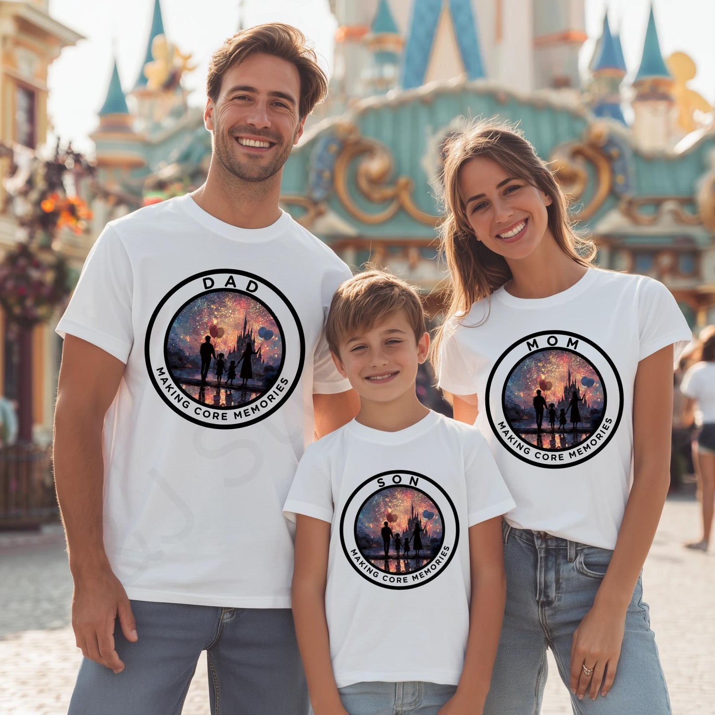 Matching Family Vacation Shirts, Core Memories Tee for Dad Mom Kids, Custom Park Trip Outfits for Family Photos AA50