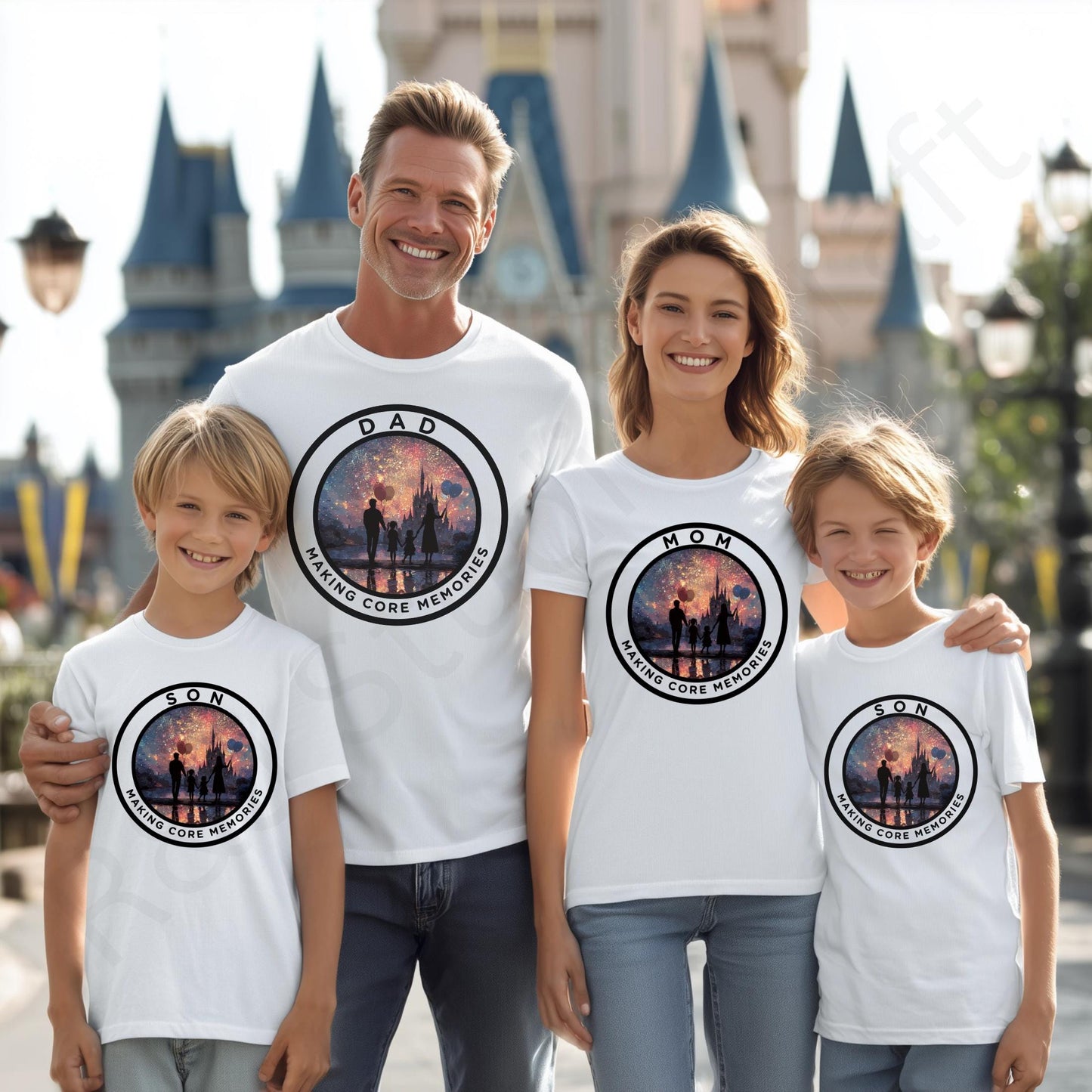 Matching Family Vacation Shirts, Core Memories Tee for Dad Mom Kids, Custom Park Trip Outfits for Family Photos AA50