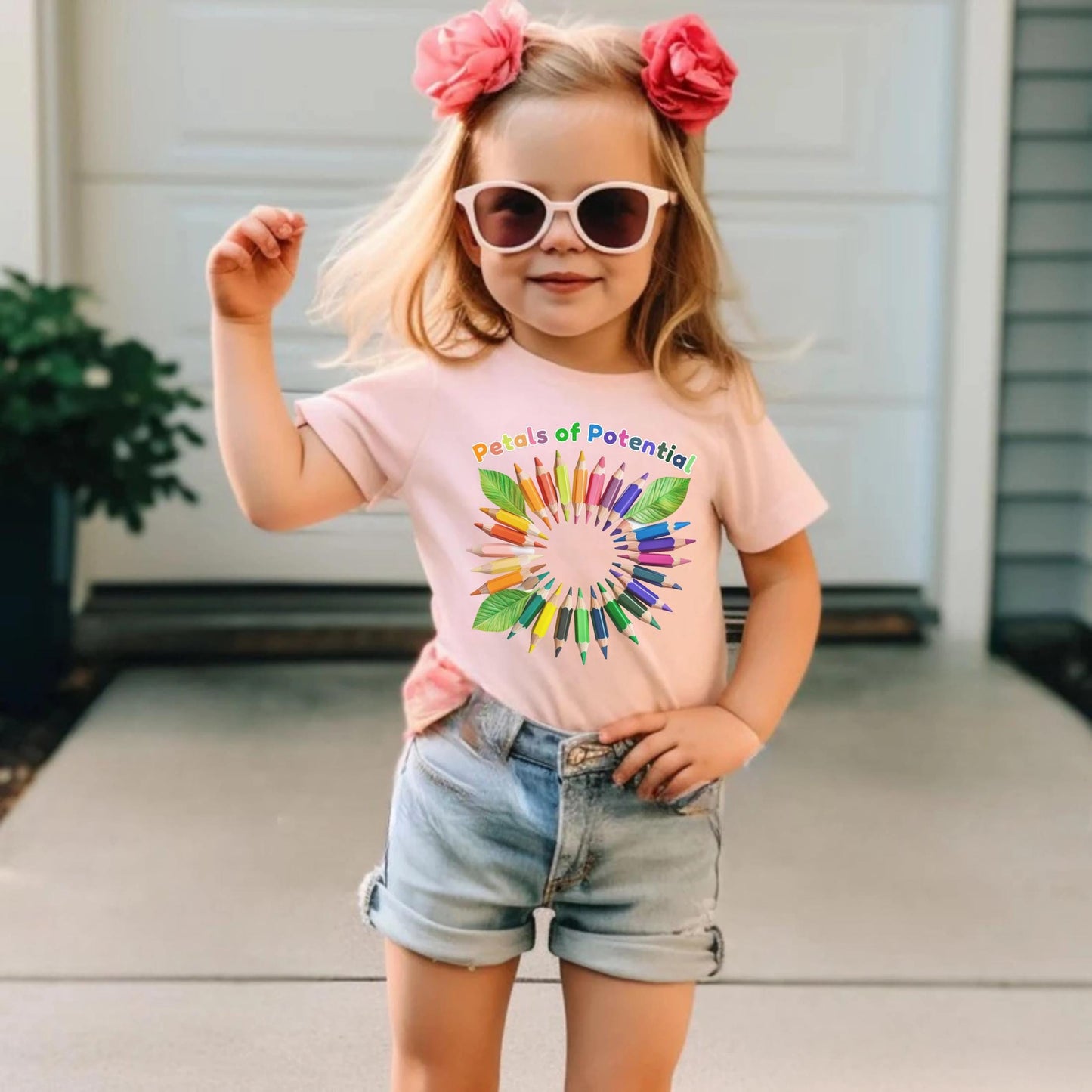 Color Wheel Pencil Shirt | Back to School Rainbow Art Tee | Creative Learning Toddler Tshirt | Artist Gift for Kids