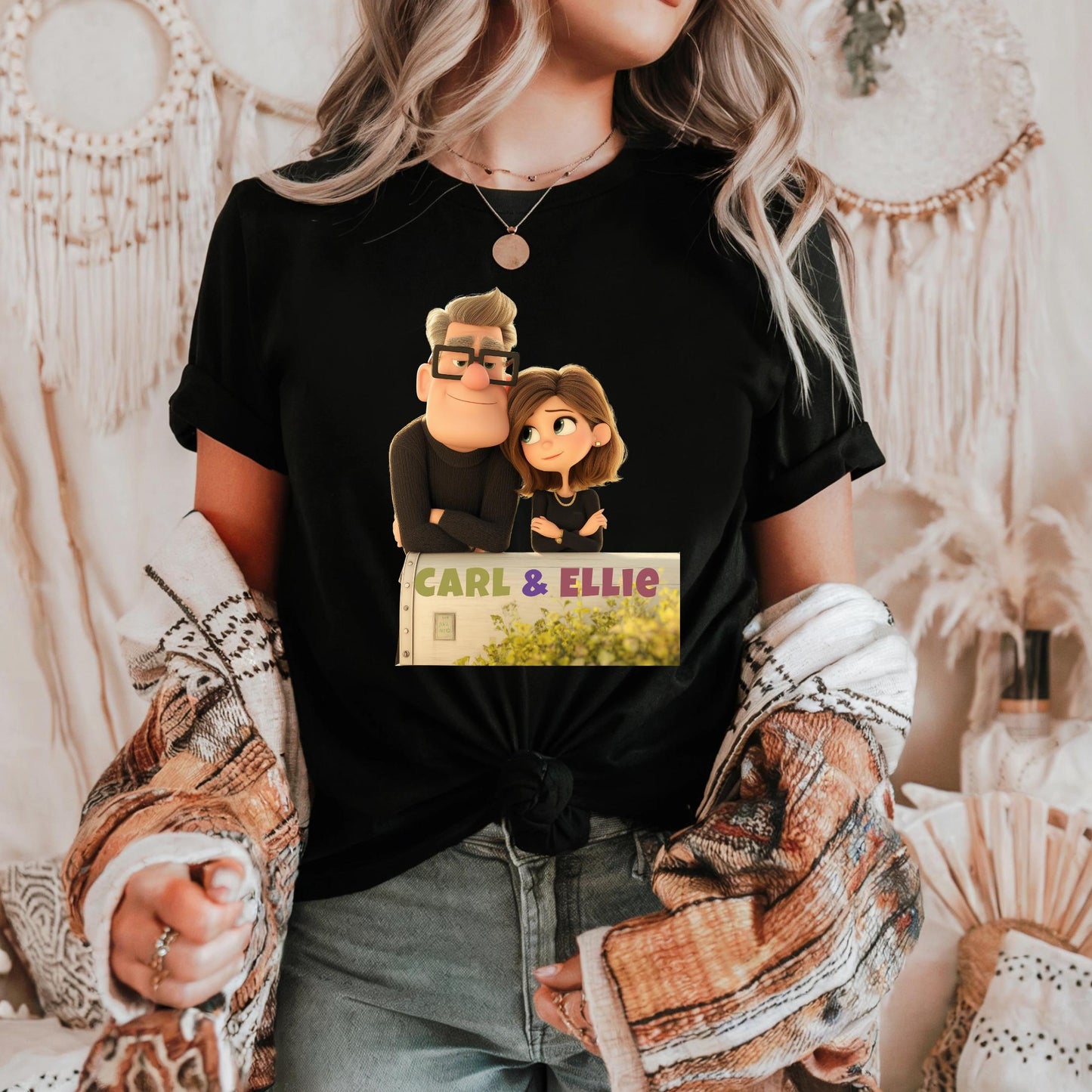 Romantic Couple Matching T-Shirts β Cute Cartoon Love Outfit for Him and Her β Anniversary or Everyday Couple Gift Idea AA104