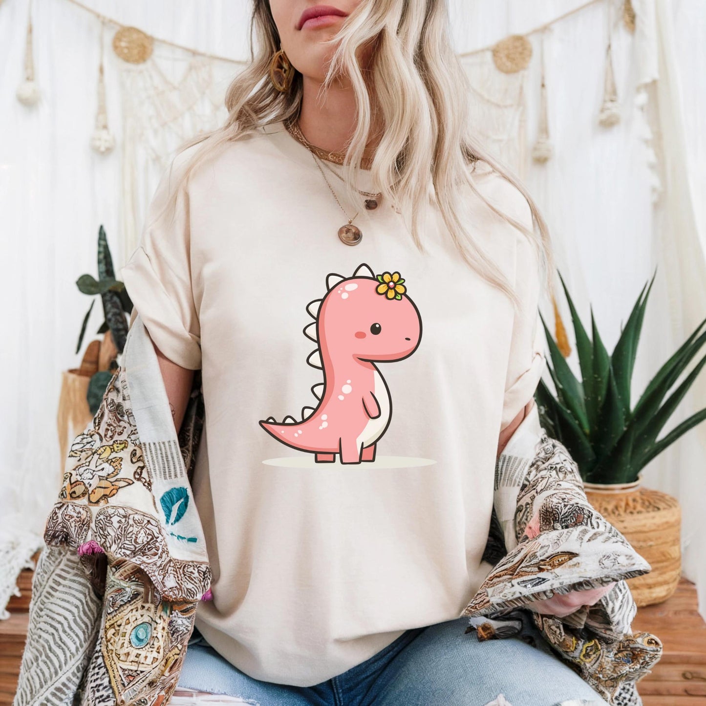 Minimalist Couple Dinosaur Shirt Matching Cute Dinos TShirt Set for Boyfriend and Girlfriend Sweet Relationship Gift Tee AA114