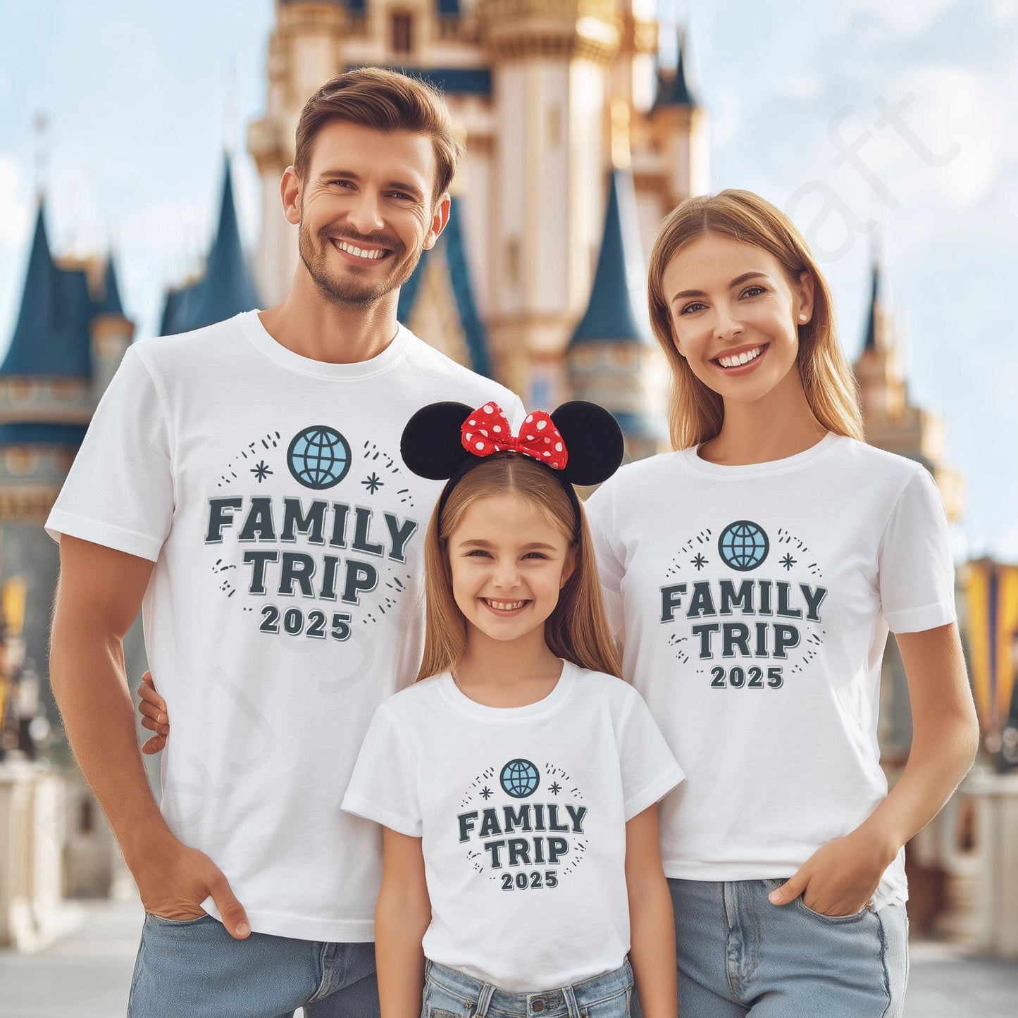 Family Trip 2025 Matching Shirts, Custom Globe Vacation Tee, Personalized Travel Outfit for Kids and Adults AA54