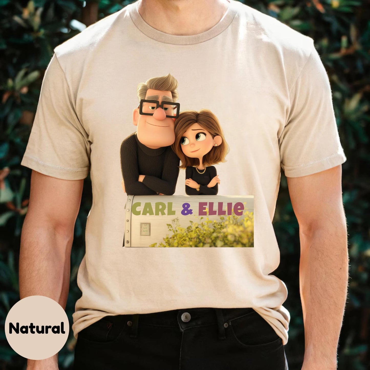 Romantic Couple Matching T-Shirts β Cute Cartoon Love Outfit for Him and Her β Anniversary or Everyday Couple Gift Idea AA104