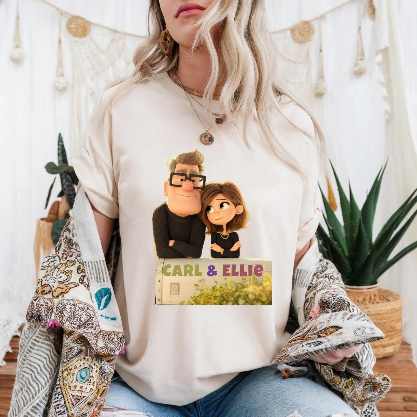 Romantic Couple Matching T-Shirts β Cute Cartoon Love Outfit for Him and Her β Anniversary or Everyday Couple Gift Idea AA104