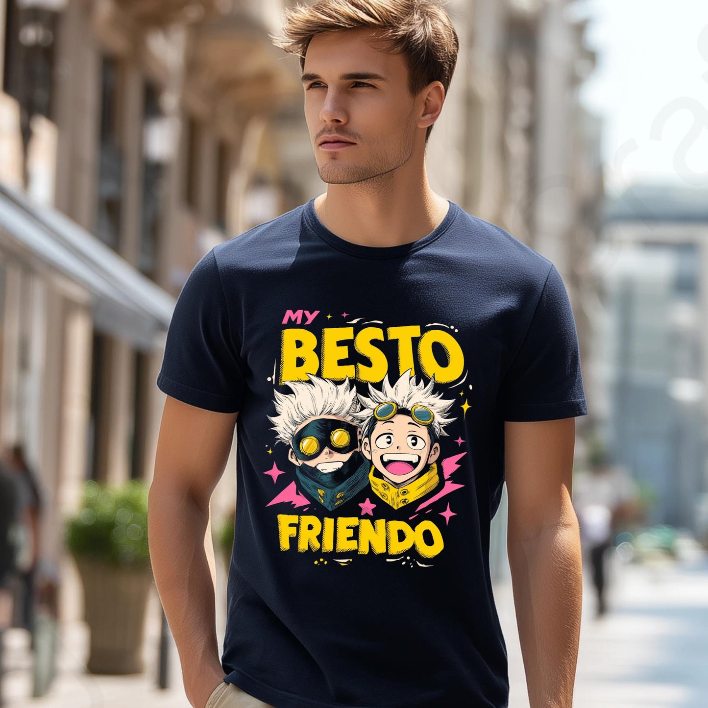 My Besto Friendo Shirt – Fun Anime Friendship Graphic Tee – Cute Best Friend Matching Shirt for Anime Fans AA122