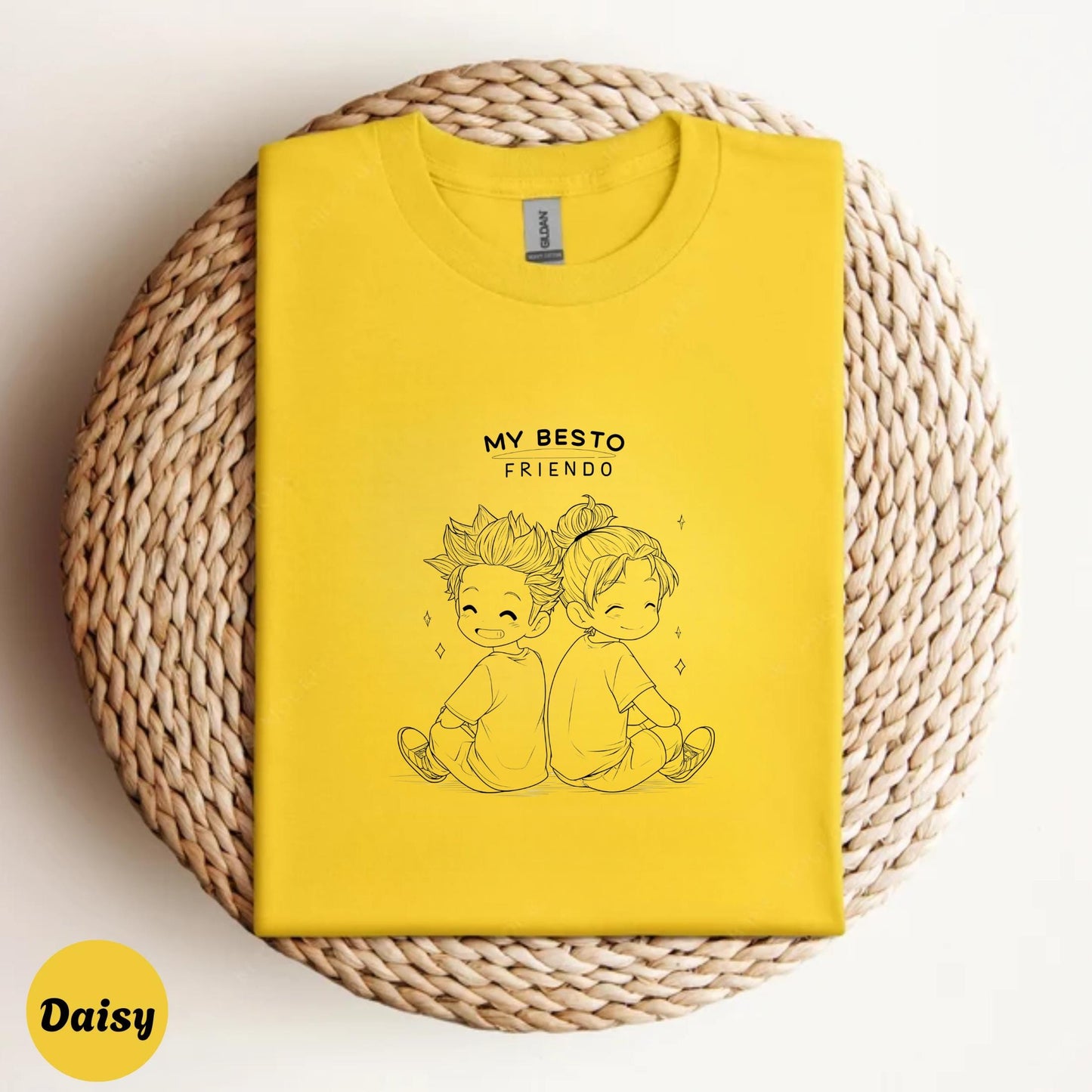 Kawaii Anime BFF Shirt β My Besto Friendo Funny Tee β Cute Friends Aesthetic T-Shirt β Youthful Gift for Otaku Couple AA125