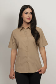 Custom Ladies' Easy Care Short Sleeve Shirt CH6201L