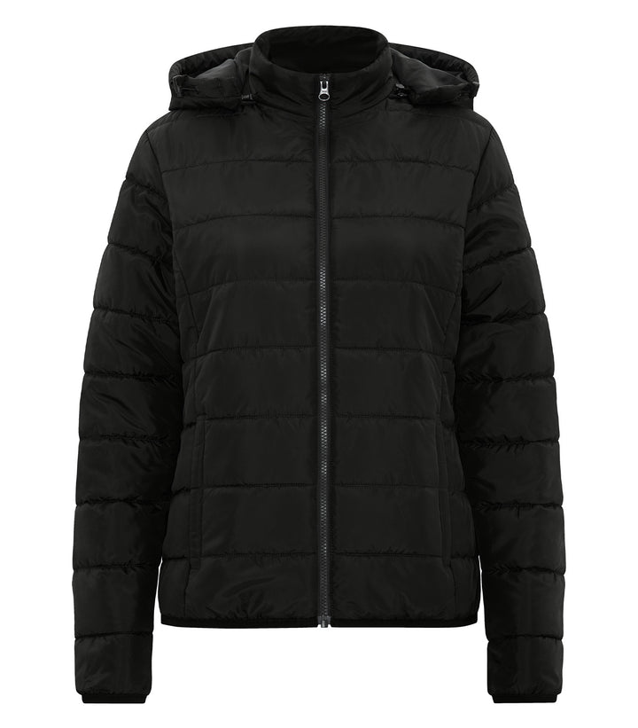 Custom Ladies' Hooded Insulated Jacket DF7630L
