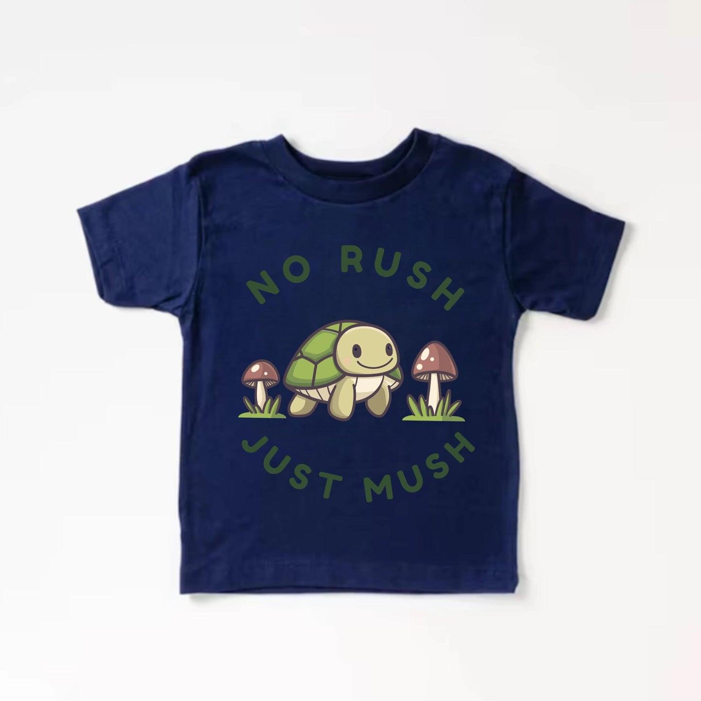 Funny Turtle Birthday Shirt for Kids – No Rush Just Mush Toddler Tee – Cute Cartoon Animal Top for Preschool Boys & Girls