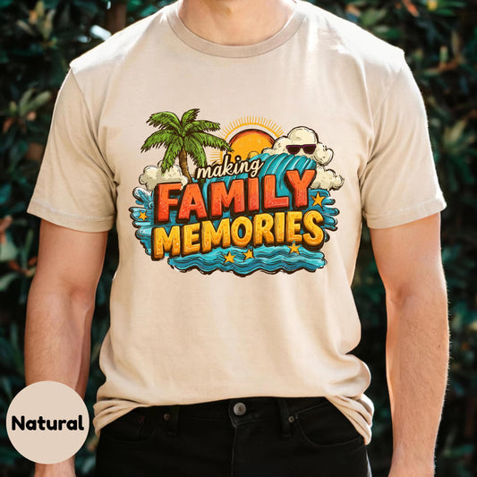Making Family Memories Shirt, Family Beach Vacation Tee, Summer Trip T-Shirt, Matching Travel Outfit, Parent Kid Vacation Shirt 2506B002