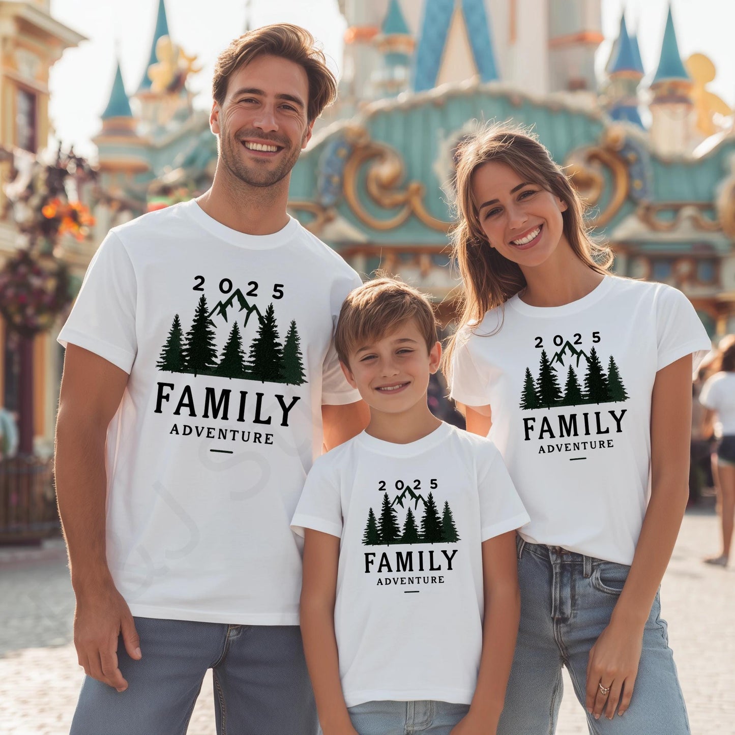 Matching Mountain Family Shirt 2025, Forest Adventure Tee for Hiking Trip, Outdoorsy Family Reunion Vacation Outfit AA55