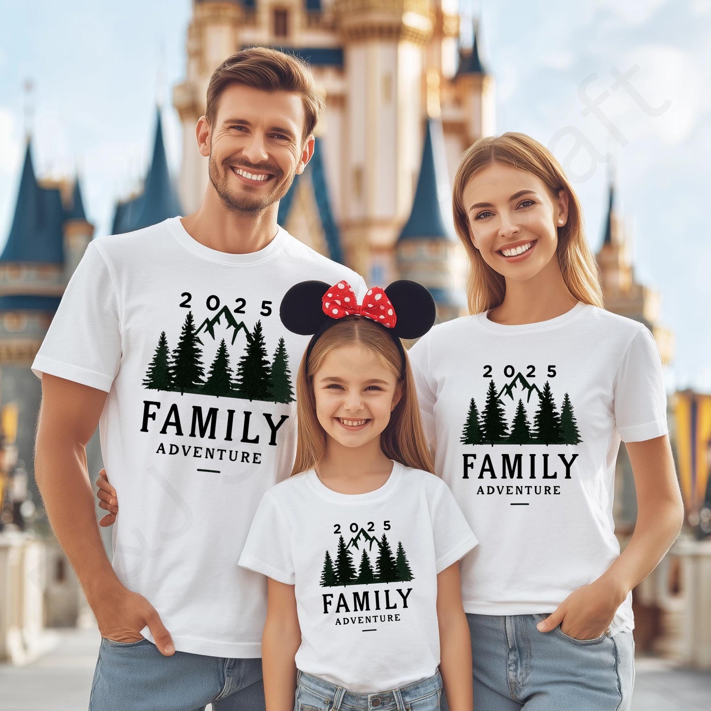 Matching Mountain Family Shirt 2025, Forest Adventure Tee for Hiking Trip, Outdoorsy Family Reunion Vacation Outfit AA55