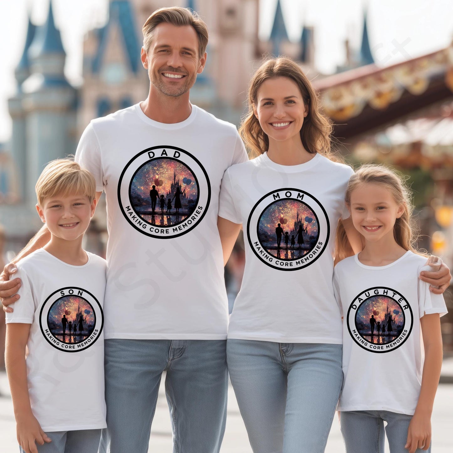 Matching Family Vacation Shirts, Core Memories Tee for Dad Mom Kids, Custom Park Trip Outfits for Family Photos AA50
