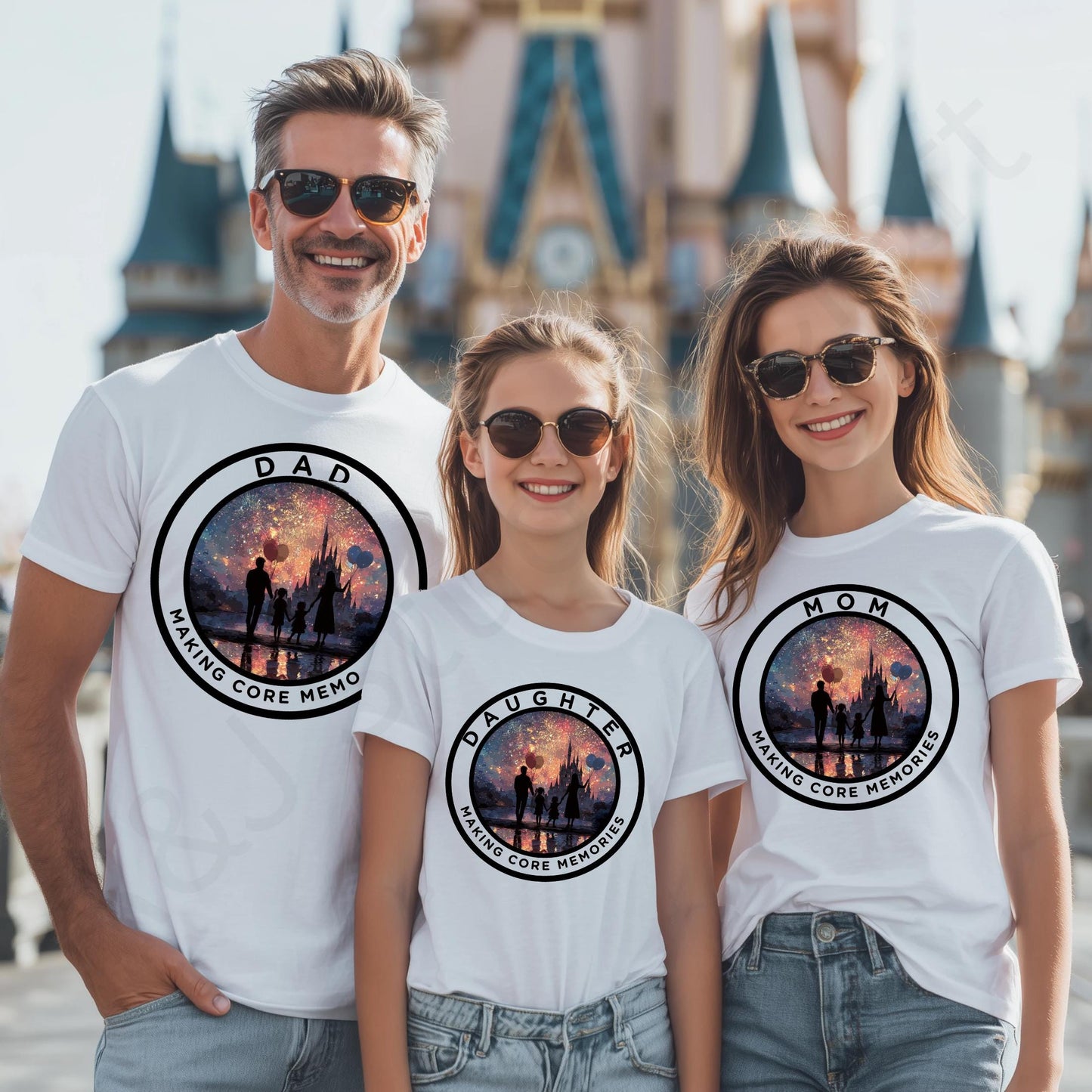 Matching Family Vacation Shirts, Core Memories Tee for Dad Mom Kids, Custom Park Trip Outfits for Family Photos AA50