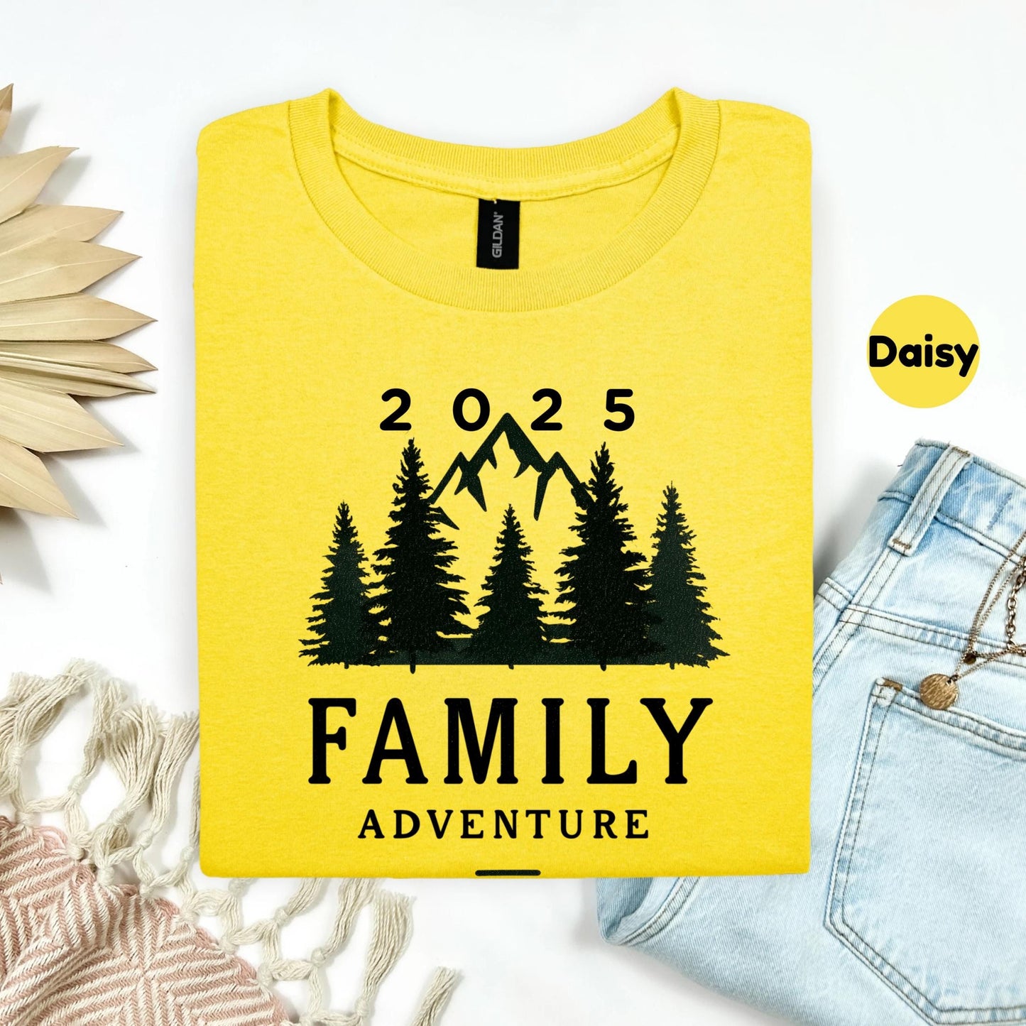 Matching Mountain Family Shirt 2025, Forest Adventure Tee for Hiking Trip, Outdoorsy Family Reunion Vacation Outfit AA55