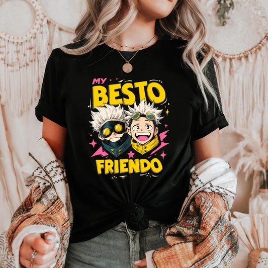 My Besto Friendo Shirt – Fun Anime Friendship Graphic Tee – Cute Best Friend Matching Shirt for Anime Fans AA122