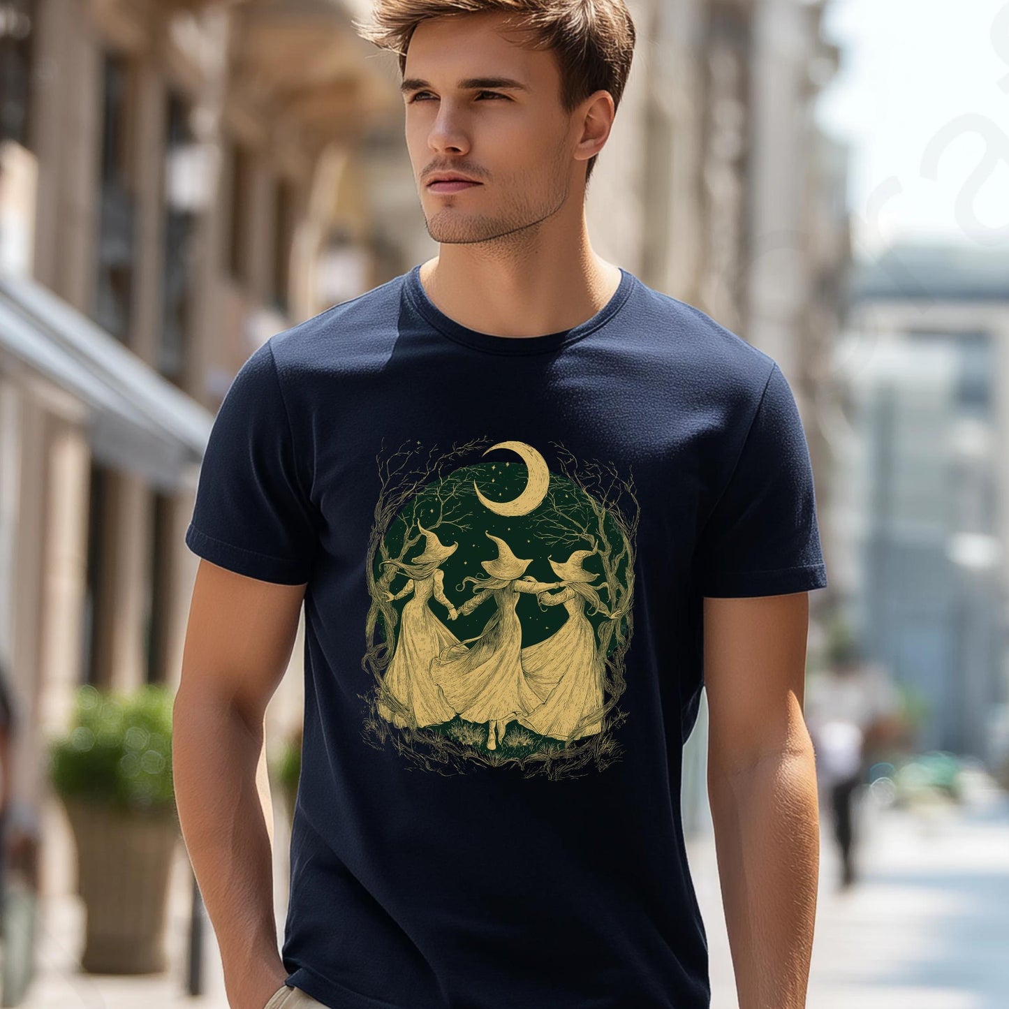 Halloween Witchy Tee – Girls Support Girls Shirt – Witchy Women Graphic T-Shirt – Halloween Witch Empowerment Shirt  AA130